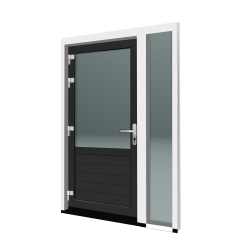 ACHTERDEUR MET ZIJLICHT RECHTS OF LINKS BUITENDRAAIEND ACHTERDEUR MET ZIJLICHT RECHTS OF LINKS BUITENDRAAIEND