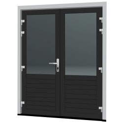 DUBBELE BUITENDEUREN MET BORSTWERING DUBBELE BUITENDEUREN MET BORSTWERING