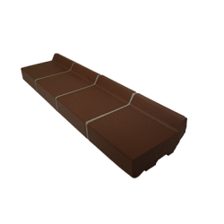 PREFAB RAAMDORPELSTENEN 10,5 CM GEGLAZUURD